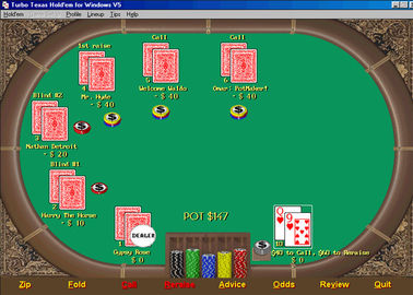 Englische Analyse-Software Versions-Texas Holdem mit XP-System, Schürhaken-Turnier-Software